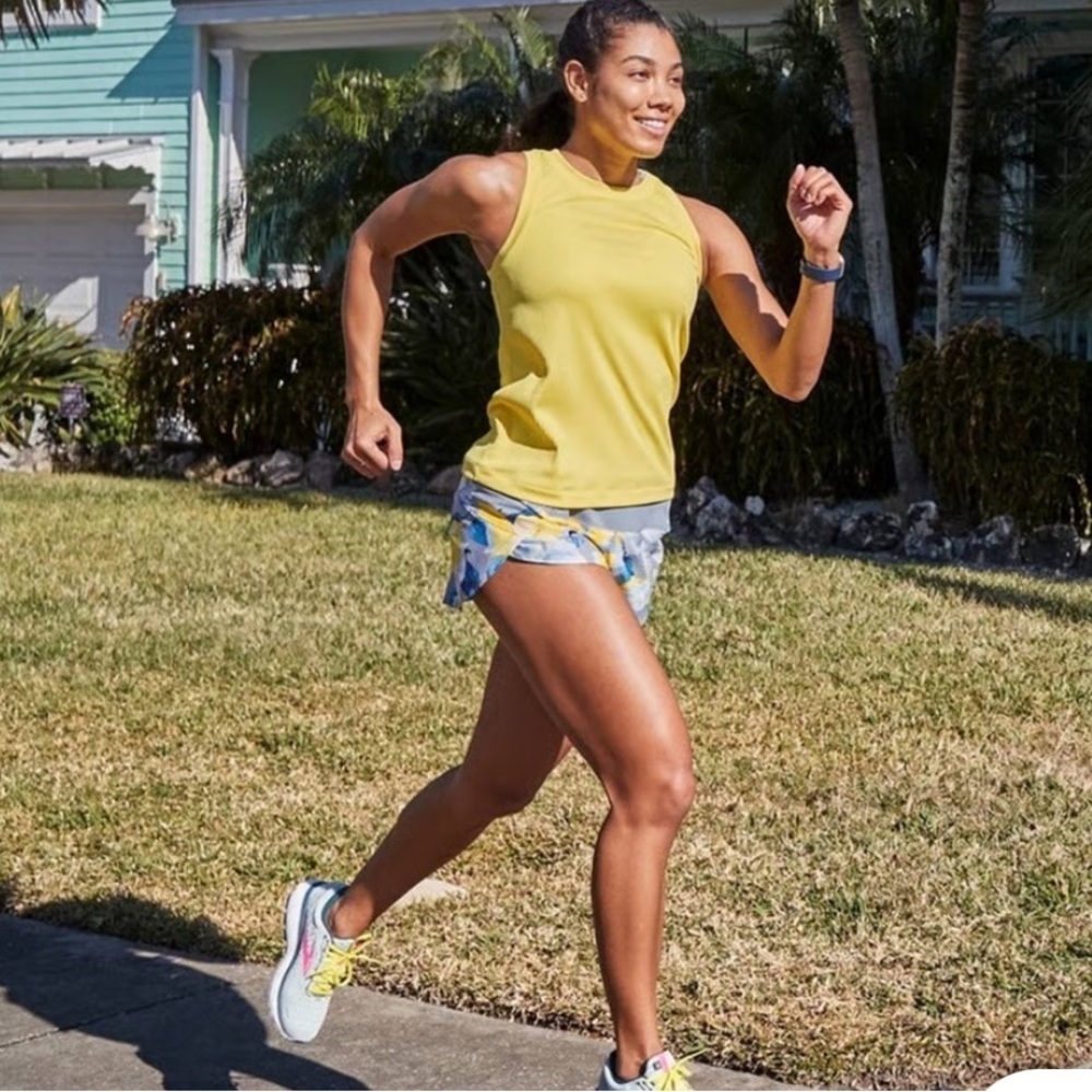 Calia by Carrie Underwood Anywhere Petal Hem Floral Print Running Shorts Size XS - Picture 4 of 7